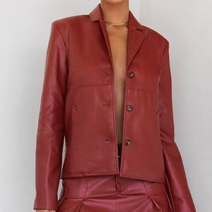 mistress rocks  faux leather jacket